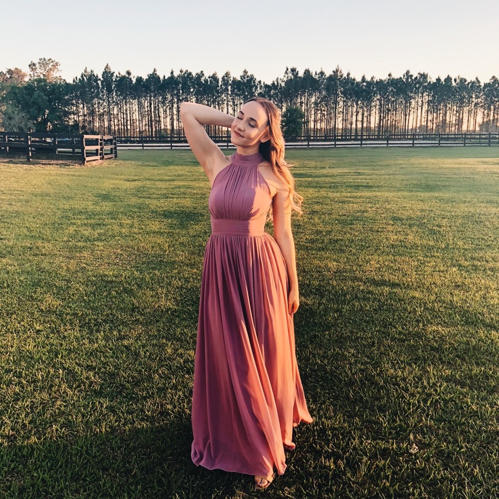 Beautiful purple gown